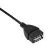 Akyga AK-AD-09 καλώδιο αντάπτορα OTG Micro USB-B (M) σε USB-A (F), 15 cm, μαύρο