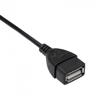 Akyga AK-AD-09 καλώδιο αντάπτορα OTG Micro USB-B (M) σε USB-A (F), 15 cm, μαύρο