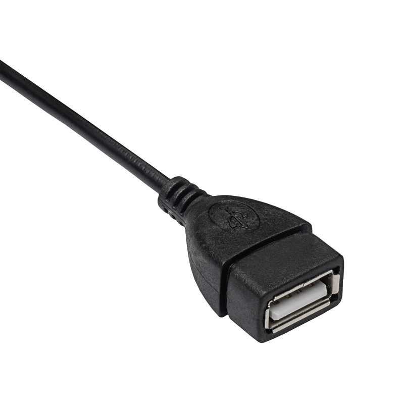Akyga AK-AD-09 καλώδιο αντάπτορα OTG Micro USB-B (M) σε USB-A (F), 15 cm, μαύρο