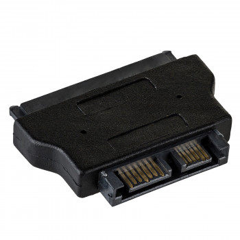 Akyga AK-CA-53 αντάπτορας Slim SATA (αρσενικό) σε SATA 22-pin (θηλυκό), μαύρο