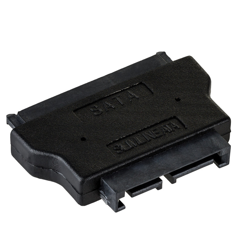 Akyga AK-CA-53 αντάπτορας Slim SATA (αρσενικό) σε SATA 22-pin (θηλυκό), μαύρο