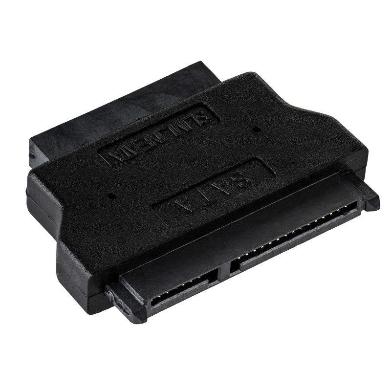 Akyga AK-CA-53 αντάπτορας Slim SATA (αρσενικό) σε SATA 22-pin (θηλυκό), μαύρο