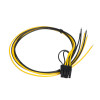Akyga AK-SC-20 Καλώδιο σέρβις για τροφοδοτικό PC PCIe 6+2-Pin βύσμα αρσενικό, 45 cm