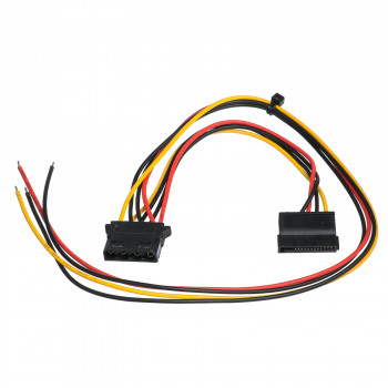 Akyga AK-SC-23 Καλώδιο σέρβις για τροφοδοτικό PC υποδοχή θηλυκή Molex / υποδοχή θηλυκή SATA, 40 / 15 cm