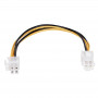 Akyga AK-CA-78 Καλώδιο επέκτασης τροφοδοσίας ATX P4 4-Pin, 4-Pin (F) σε 4-Pin (M), 23 cm