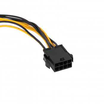 Akyga AK-CA-82 Καλώδιο επέκτασης τροφοδοσίας PCIe 8-Pin (6+2), 6+2-Pin (M) σε 8-Pin (F), 40 cm