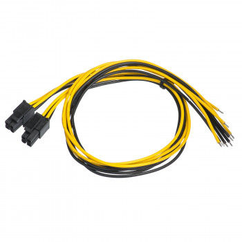 Akyga AK-SC-22 Καλώδιο σέρβις για τροφοδοτικό PC EPS 8-Pin (4+4) βύσμα αρσενικό, 45 cm