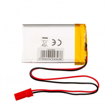 Akyga AKY0559 LP503448 Μπαταρία Li-Po 3,7 V 800 mAh με PCM, βύσμα αρσενικό JST 2,54 mm 2-Pin, καλώδιο 150 mm