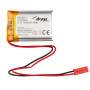 Akyga AKY0571 LP803040 Μπαταρία Li-Po 3,7 V 1000 mAh με PCM, βύσμα αρσενικό JST 2,54 mm 2-Pin, καλώδιο 150 mm