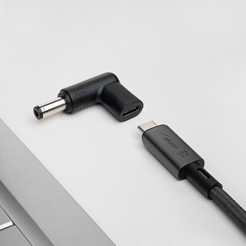 Akyga AK-ND-C02 αντάπτορας φόρτισης USB-C σε DC 5,5 x 2,1 mm για notebook, 18,5-20 V, 100 W