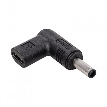 Akyga AK-ND-C10 αντάπτορας φόρτισης USB-C σε DC 4,5 x 3,0 mm + Pin για notebook, 18,5-20 V, 100 W, για Dell