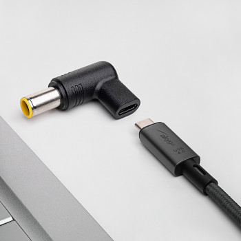Akyga AK-ND-C12 αντάπτορας φόρτισης USB-C σε DC 7,9 x 5,5 mm + Pin για notebook, 18,5-20 V, 100 W