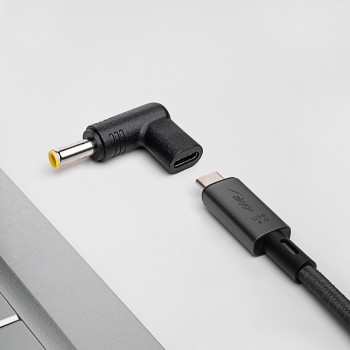 Akyga AK-ND-C16 αντάπτορας φόρτισης USB-C σε DC 5,5 x 3,0 mm + Pin για notebook, 18,5-20 V, 100 W