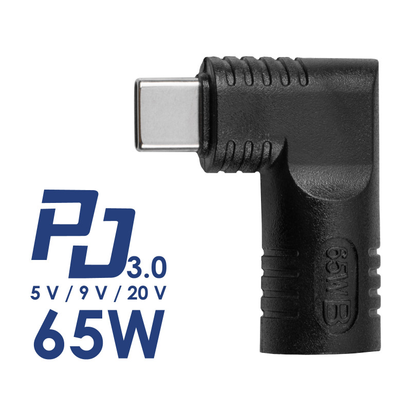 Akyga AK-ND-D06 αντάπτορας DC 5,5 x 2,5 mm σε USB-C PD για τροφοδοτικά notebook, 65 W