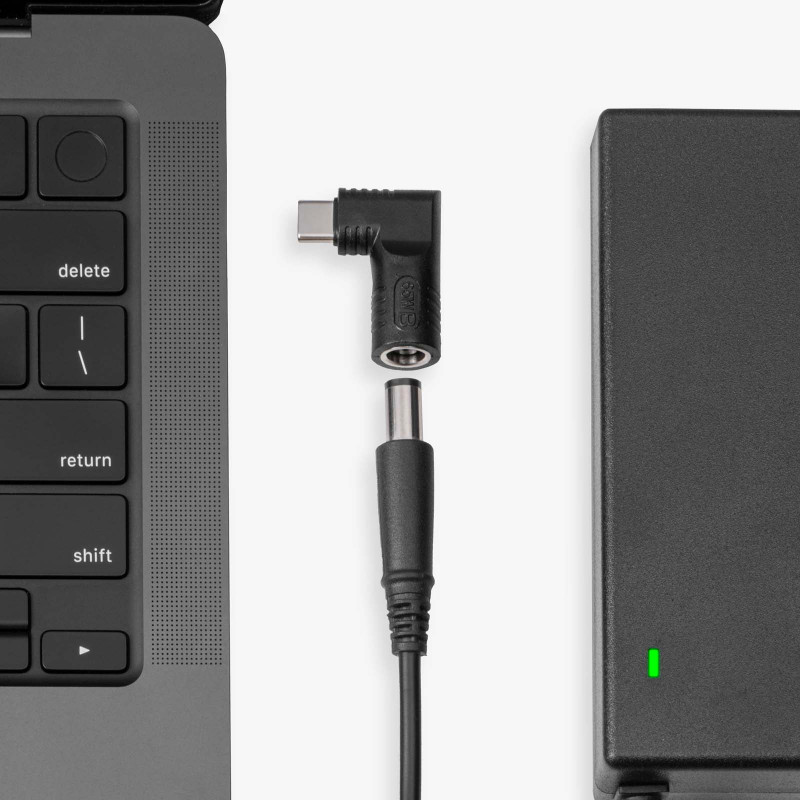 Akyga AK-ND-D15 αντάπτορας DC 2,5 x 0,7 mm σε USB-C PD για τροφοδοτικά notebook, 65 W