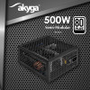 Akyga AK-FL-500 αθόρυβο τροφοδοτικό ATX 500 W, πλήρως modular, 80 PLUS, APFC