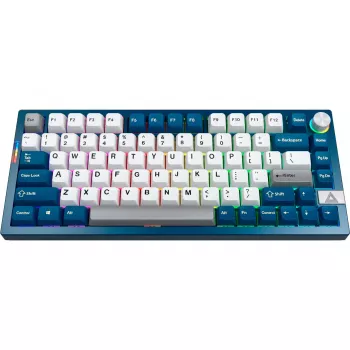 Montech MK PRO 75 πληκτρολόγιο, διάταξη DE, Gateron G Pro 3.0 Yellow, μπλε/λευκό