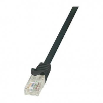 LogiLink CP2033U καλώδιο patch Cat.6 U/UTP, 1 m, RJ45, μαύρο