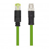 LogiLink CQM035S βιομηχανικό καλώδιο patch, Cat.6A, PUR, M12 X-coded σε RJ45, 1 m