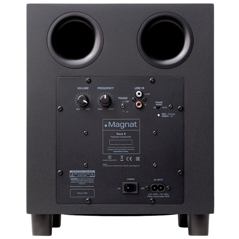 Magnat Base 8 ενεργό subwoofer, μαύρο
