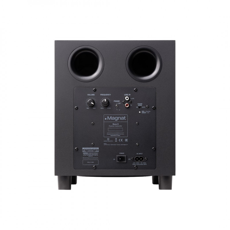 Magnat Base 8 ενεργό subwoofer, μαύρο