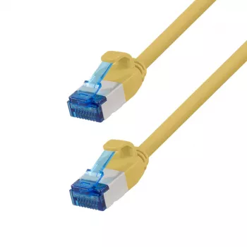 LogiLink CP5007S καλώδιο patch Cat.6A S/FTP, LSZH, SlimLine, 0,15 m, κίτρινο