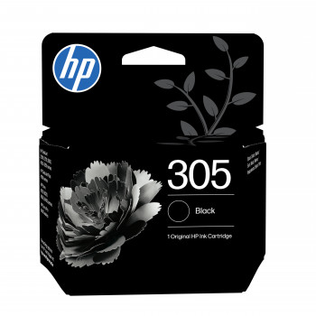 HP 305 γνήσιο μαύρο δοχείο μελάνης