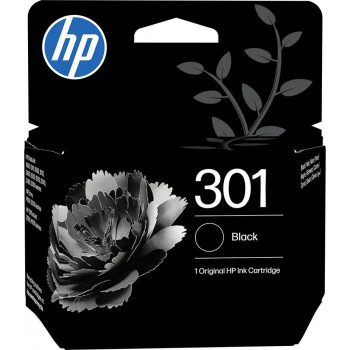 HP 301 γνήσιο μαύρο δοχείο μελάνης, 3 ml