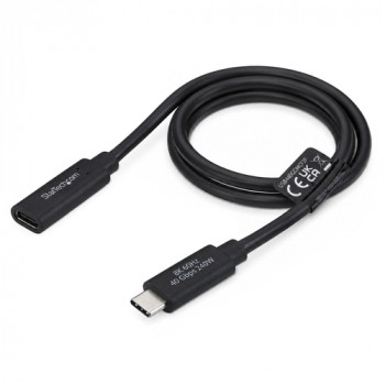 StarTech.com USB440GCMCF2F καλώδιο επέκτασης USB4, USB-C αρσενικό – USB-C θηλυκό, 60 cm, μαύρο