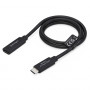 StarTech.com USB440GCMCF2F καλώδιο επέκτασης USB4, USB-C αρσενικό – USB-C θηλυκό, 60 cm, μαύρο