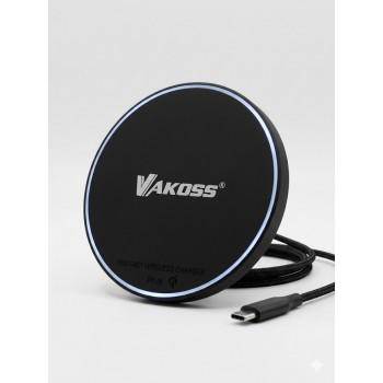 Vakoss MY5316K μαγνητικός ασύρματος φορτιστής, 15 W, μαύρος