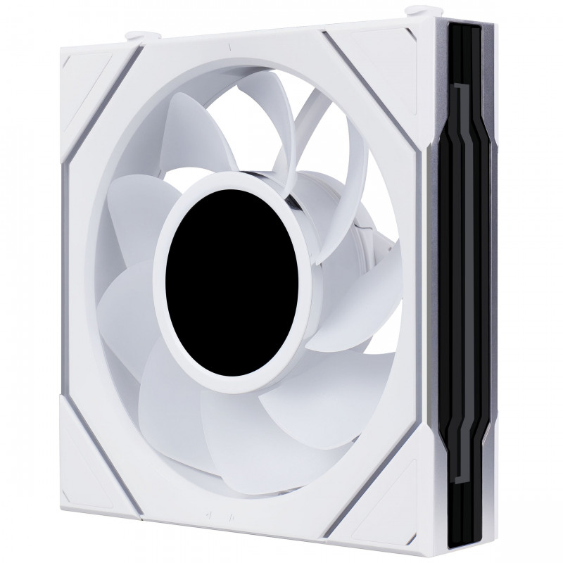 Lian Li UNI FAN SL-INF LCD FLEX Wireless ανεμιστήρας κουτιού υπολογιστή, ARGB και LCD, Reverse Blade, 120 mm, λευκός