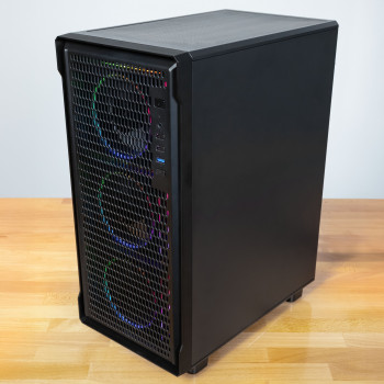 Κουτί υπολογιστή Kolink AM2 ARGB Midi Tower, ATX, σκληρυμένο γυαλί, 4 ανεμιστήρες 120 mm περιλαμβάνονται, μαύρο