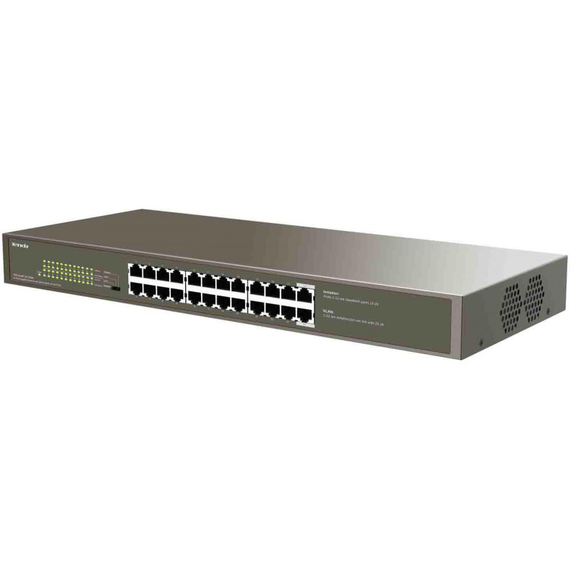Switch PoE Tenda TEG1124P-24-250W, 24 θύρες, 250 W