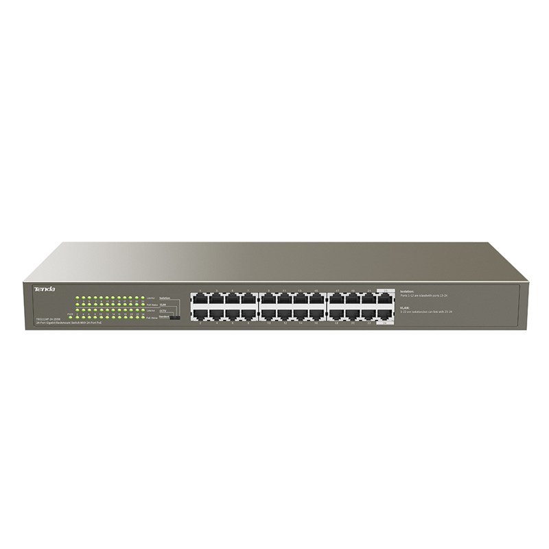 Switch PoE Tenda TEG1124P-24-250W, 24 θύρες, 250 W