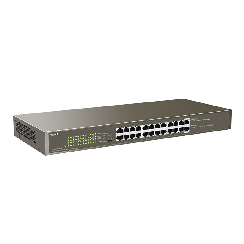 Switch PoE Tenda TEG1124P-24-250W, 24 θύρες, 250 W