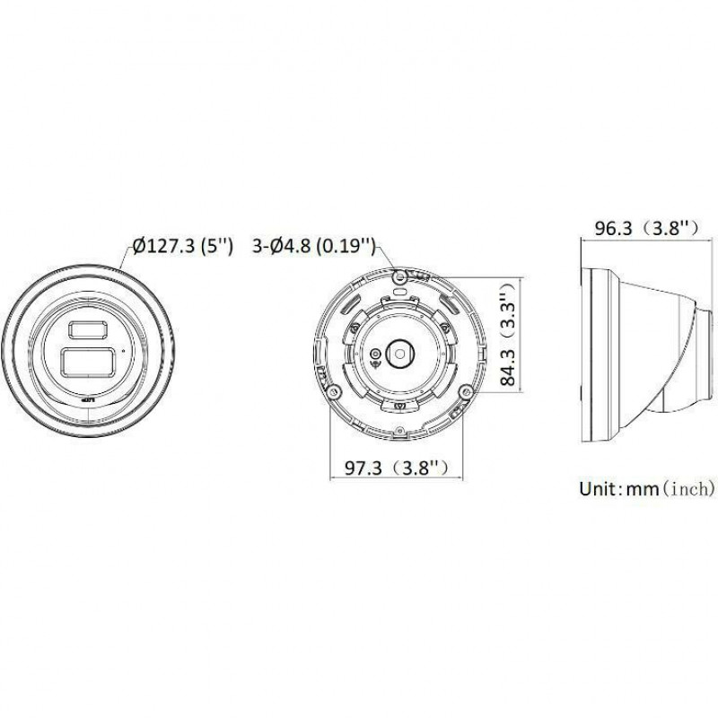Κάμερα Hikvision AcuSense Turret DS-2CD2343G2-LI2U, 4 mm, O-STD