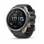 Garmin Fenix 9 Pro inReach έξυπνο ρολόι, 51 mm, θήκη τιτανίου, λουράκι σιλικόνης γραφίτη/μαύρο
