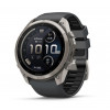 Garmin Fenix 9 Pro inReach έξυπνο ρολόι, 51 mm, θήκη τιτανίου, λουράκι σιλικόνης γραφίτη/μαύρο