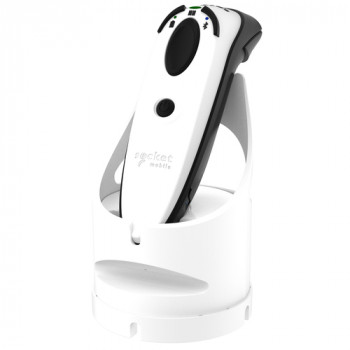 Socket Mobile DuraScan D764 ειδικός αναγνώστης κωδίκων DPM με βάση φόρτισης, λευκός