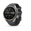 Garmin Fenix 9 Pro έξυπνο ρολόι, 47 mm, θήκη τιτανίου, λουράκι σιλικόνης γραφίτη/μαύρο