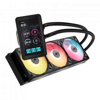 Corsair iCUE LINK TITAN II 360 RX LCD ψύκτρα υγρού all-in-one, 360 mm, RGB, μαύρο, CW-9061045-WW