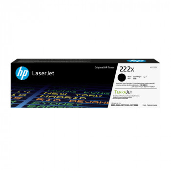 HP 222X W2220X γνήσια κασέτα τόνερ LaserJet υψηλής απόδοσης, μαύρη