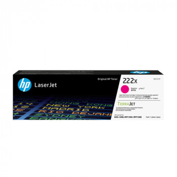 HP 222X W2223X γνήσια κασέτα τόνερ LaserJet υψηλής απόδοσης, ματζέντα