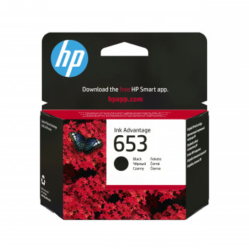 HP 653 3YM75AE γνήσιο δοχείο μελανιού Ink Advantage, 6 ml, μαύρο