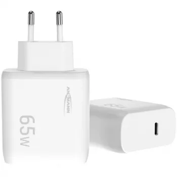 Ansmann Home Charger HC165PD φορτιστής USB, 1x USB-C, PPS, PD, Quick Charge, 65 W, λευκός