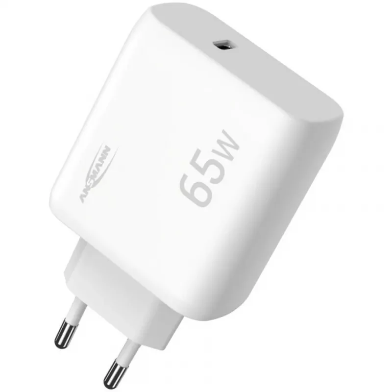 Ansmann Home Charger HC165PD φορτιστής USB, 1x USB-C, PPS, PD, Quick Charge, 65 W, λευκός