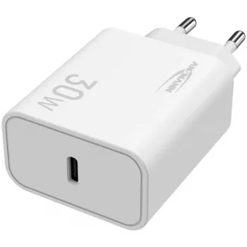 Ansmann Home Charger HC130PD φορτιστής USB, 1x USB-C, PPS, PD, Quick Charge, 30 W, λευκός