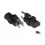 Good Connections PA-4530S καλώδιο προσαρμογέα τροφοδοσίας ΗΠΑ τύπου B (NEMA 5-15P) σε IEC 60320 C13, UL, μαύρο