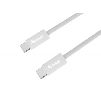 Equip 128842 καλώδιο USB-C σε USB-C 2.0, 3 A, PD 60 W, 1 m, λευκό